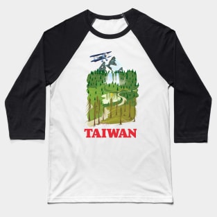 Taiwan landscape travel poster Baseball T-Shirt